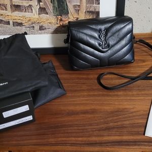 SOLD - YSL Toy Loulou in Black on Black